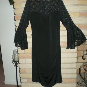 INC INTERNATIONAL CONCEPTS BLACK COCKTAIL DRESS XL